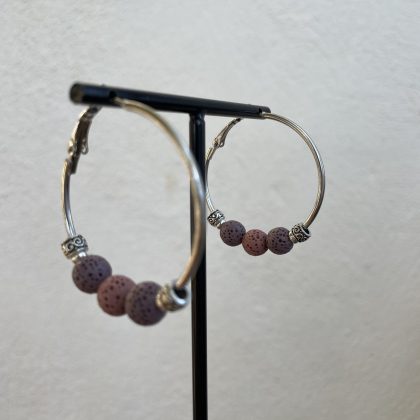 Pendientes Hércules Lilas