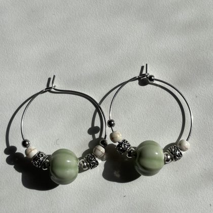 Pendientes Litz Verde