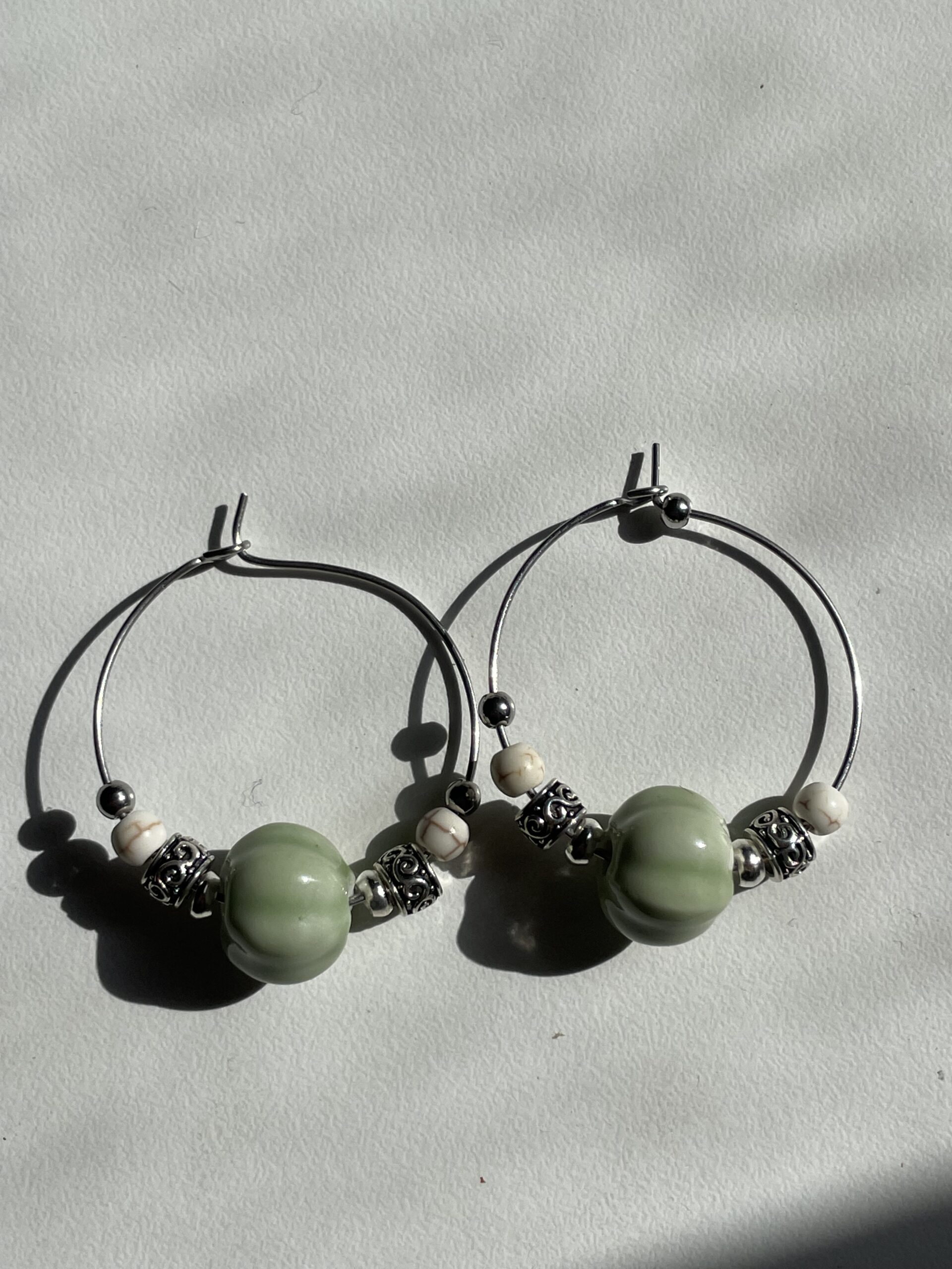 Pendientes Litz Verde